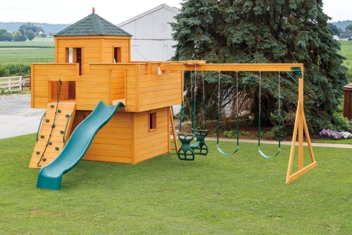 castle-shaped playset