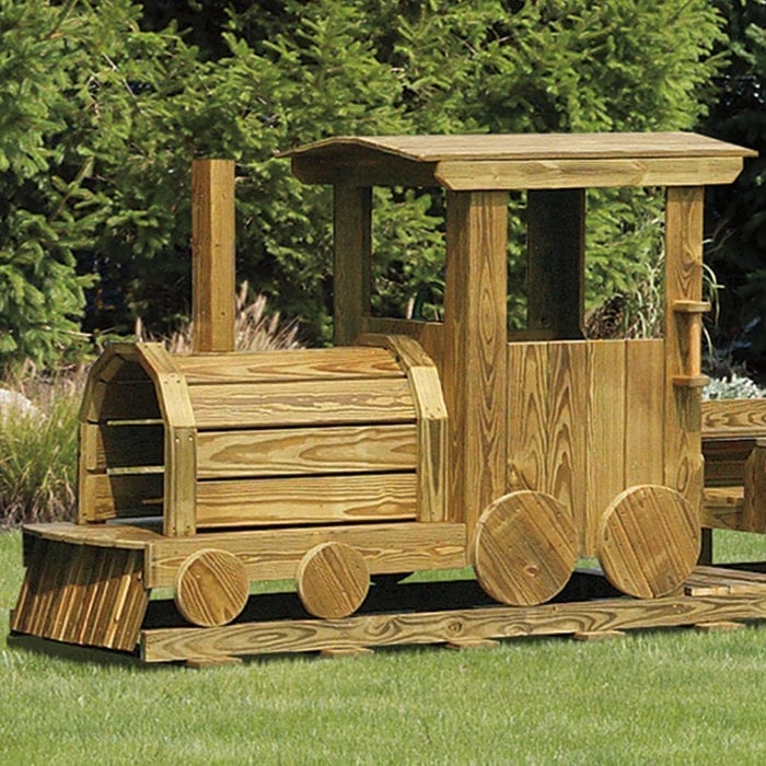 wooden train car