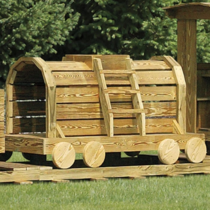 wooden train car
