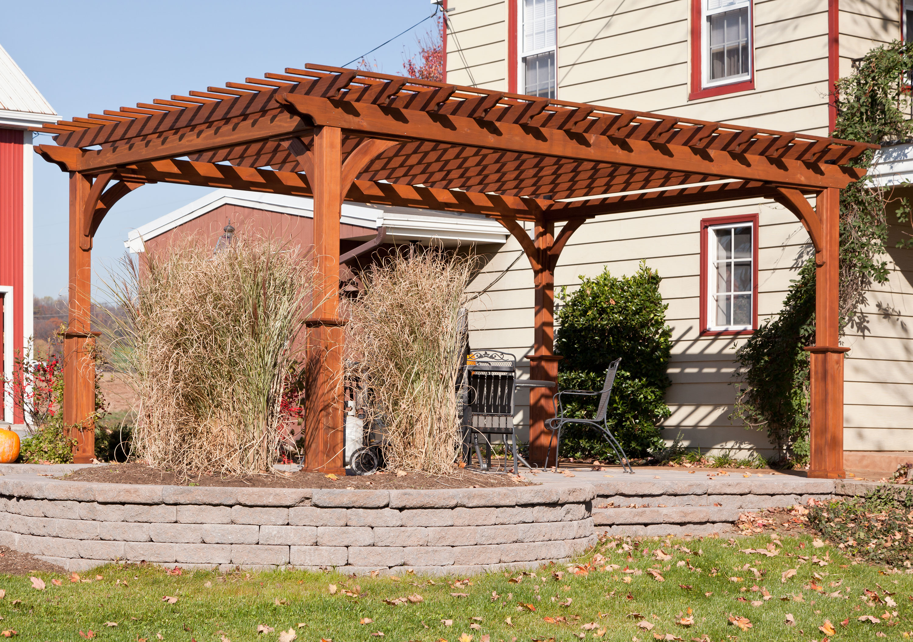 Elegant Wood Pergola Kit Build On Site Backyard Escapes Elegant Wood Pergola Kit Build On Site